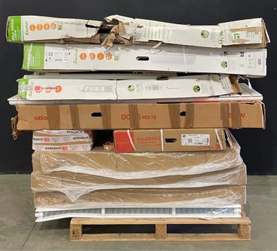 a lot of boxes stacked on top of each other on a pallet
