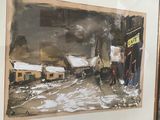 a picture of a painting on the wall of a building