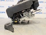 a close up of a car engine on a table