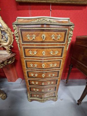SECRETAIRE de dame formant semainier simulé en bois de placa…