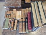 many old books on the table together on the table