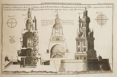 un dessin représentant une tour surmontée d'une horloge