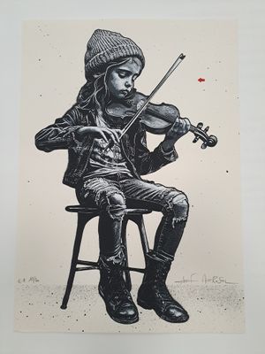 Jef Aérosol (1957). La petite violoniste, 2025.