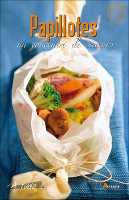 the cover of a cookbook with a picture of a bag of food