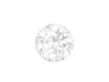 un diamant rond taille brillant monté sur or blanc