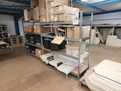 many boxes and boxes on the shelves in the warehouse