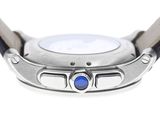 an image of a close up of a watch on a white surface