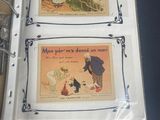 two pages of children ' s books on display in a display case