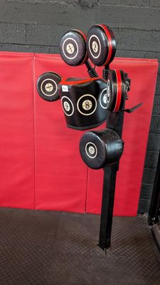 an image of a gym equipment rack with dumbs on it