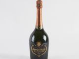 a bottle of champagne on a white background