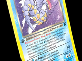 gros plan d'une carte pokemon sur fond noir