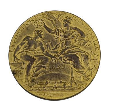an image of a gold coin with the image of a woman on a horse