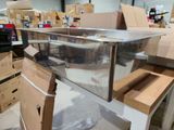 many boxes and boxes that are stacked on top of each other