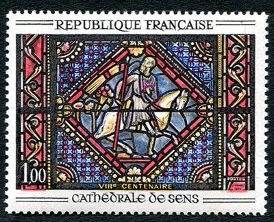 postage stamp with a picture of a man riding a horse