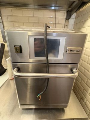 a microwave that is sitting on top of a counter
