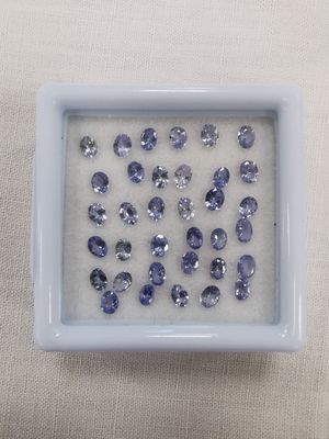 TANZANITE violet blue IF à VVS Nbr 35 Tanzanie ovale 3,6 x 2…