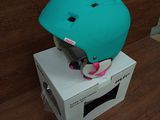 a helmet that is sitting on top of a box