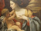 une image d'une peinture représentant une femme tenant un bébé
