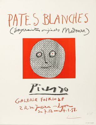 une image représentant une affiche sur laquelle figure le dessin d'un visage