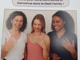 a poster with a picture of three women with their hands together