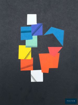 an image of a book cover with a picture of a circle made out of colored paper