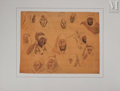 une image représentant un dessin d'un groupe de personnes avec des têtes