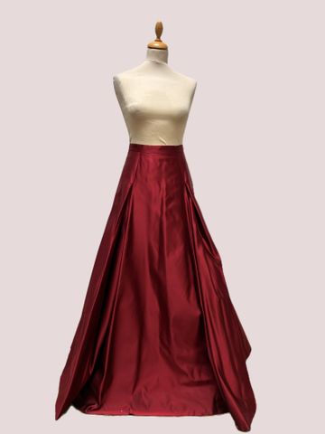 SYNONYME By Georges RECH – Jupe longue de soirée rouge/bordeaux e...