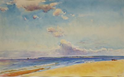 Paul ROSSERT (1851-1918) Bord de mer