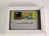 a nintendo game in a white box on a table