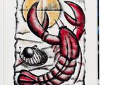 un livre dont la couverture représente un homard