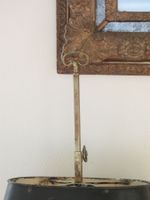 LAMPE BOUILLOTTE à deux bras de lumière en bronze et abat-jo… (photo 4)