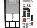 a picture of a toilet that is being assembled and ready to be installed
