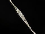 an art deco diamond and gold bracelet