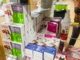 a display of baby products for sale in a store