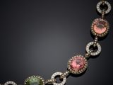a tourmaline and diamond necklace, by person