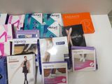 many different types of women ' s tights on the table