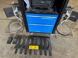 a picture of a blue tool cabinet and some other tools