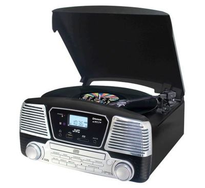 1466/Micro-chaîne JVC RD-F327B Noir et argent/ La première p…