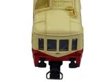 a toy bus that is sitting on top of a stand