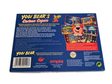 the back of a box of yogi bear ' s adventure games