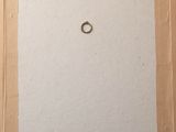a picture of a piece of cardboard with a ring on it