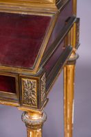 Grande vitrine en bois, laiton et bronze doré ouvrant part d… (photo 3)