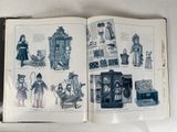 a book with a bunch of different items in it