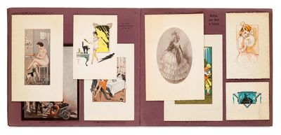 an image of a book with a bunch of drawings on it