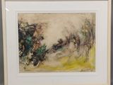 une image représentant un tableau d'un cheval, peint par un homme