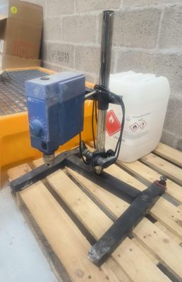 a picture of a pallet with a water pump on it