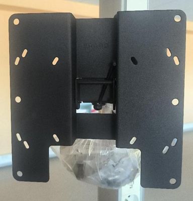 a picture of a tv wall mounted on a pole