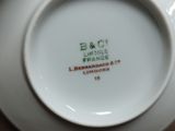 a close up of a plate with a label on it
