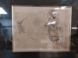 a picture of a drawing of a man and a woman
