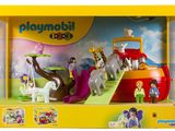 Coffret de jeu Playmobil avec des animaux et un bateau